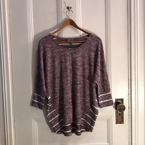Burgundy Ansell Dolman Knit Top